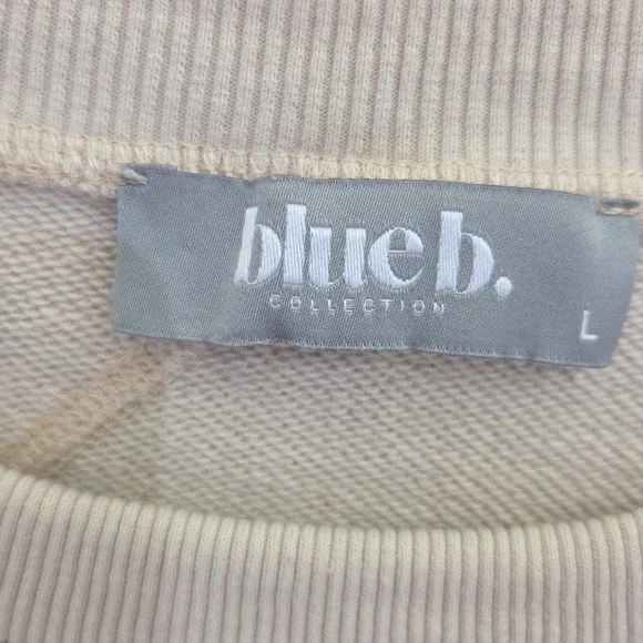 Blue B Open Seam Crop - Picture 2 of 5